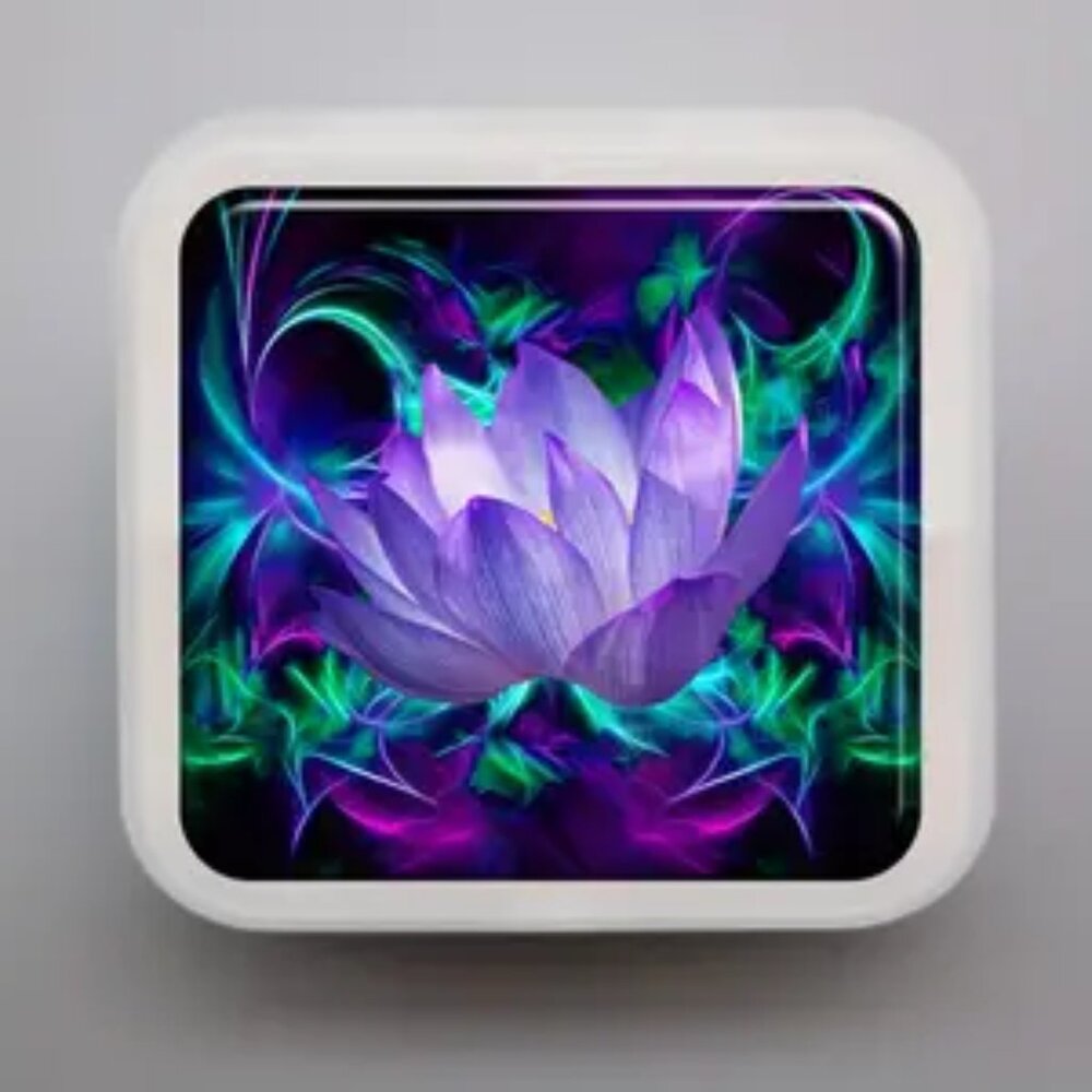 1pc.  Lotus Flower Pill Box